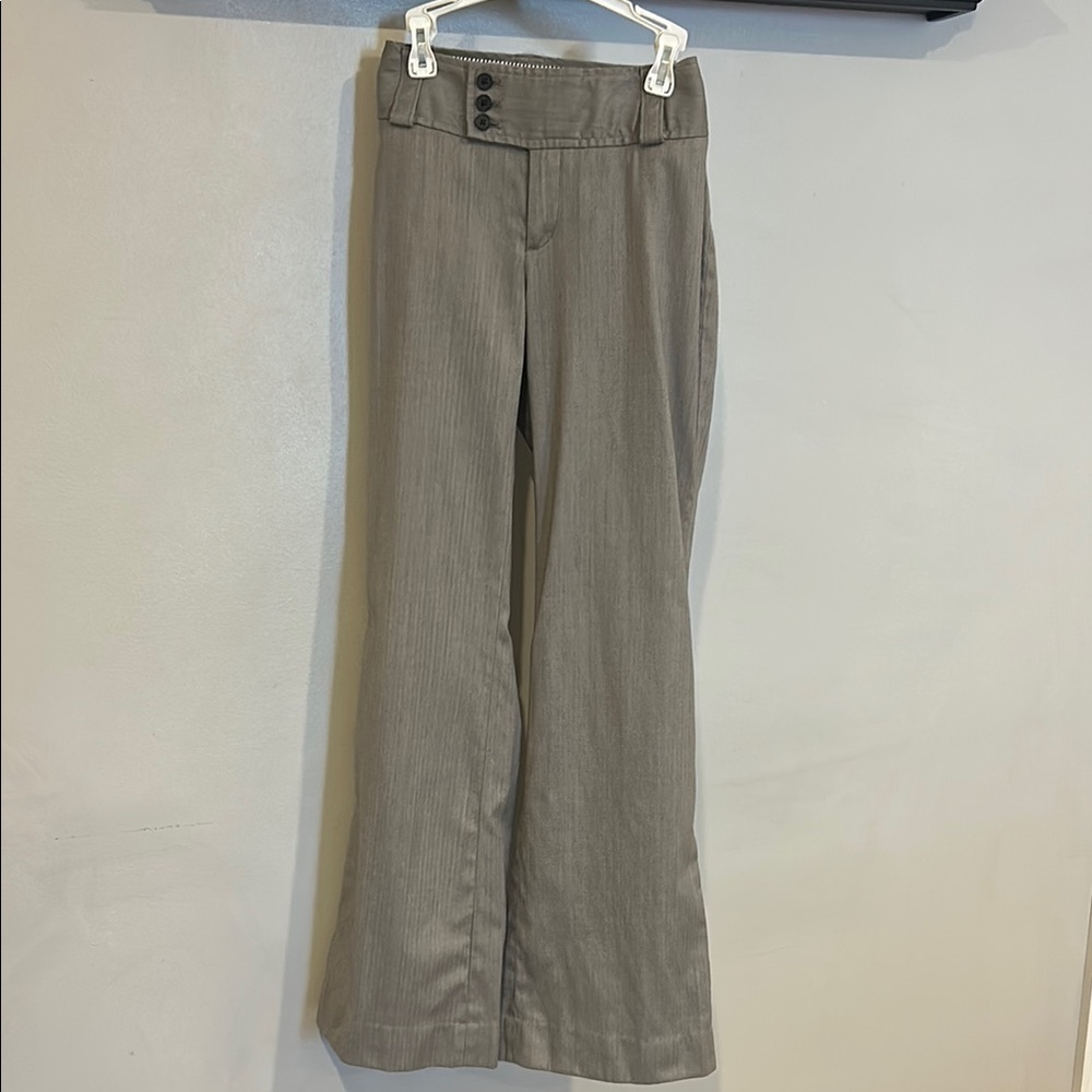 Gray Wide Leg Pants-Banana Republic Jackson Fit